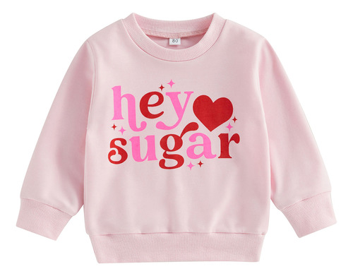 Sudadera De San Valentín Para Niñas Pequeñas, Manga Larga, C