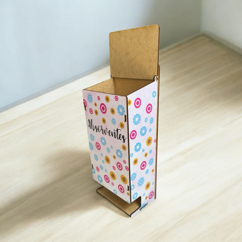 Porta Absorvente 28x11x9 - Laser - Mdf - Madeira