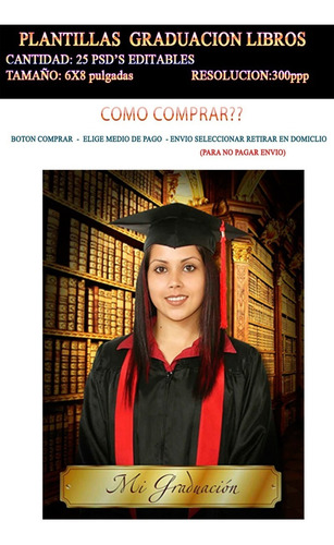30 Plantillas Graduacion Editables Psd 6x8