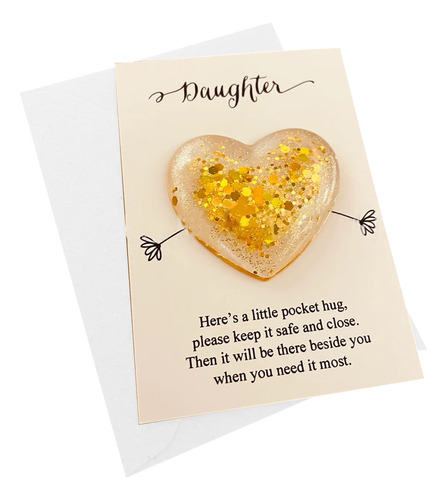 Tarjeta De Regalo De Bolsillo M Daughter Pocket Heart Love G