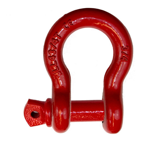 Imagen 3 de 4 de Grilletes Rojo Para Arrastre Tiron 3/4 Jeep Wrangler Rubicon Con Aislante 2 Piezas