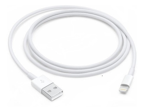 Cable Lightning Datos Para iPhone 14 13 12 11 Xr Se 10 X 8 7 Color Blanco