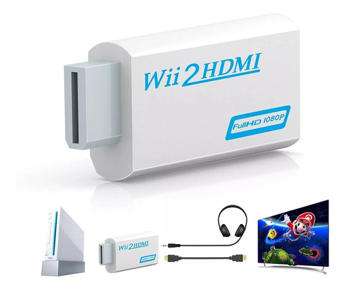 Imagem 2 de 4 de Wii2hdmi - Adaptador Conversor Hdmi Para Wii Full Hd Tv Lcd