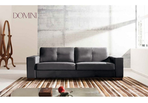 Sofa Domini 4 Cuerpos - 100% Cuero Color Gris 
