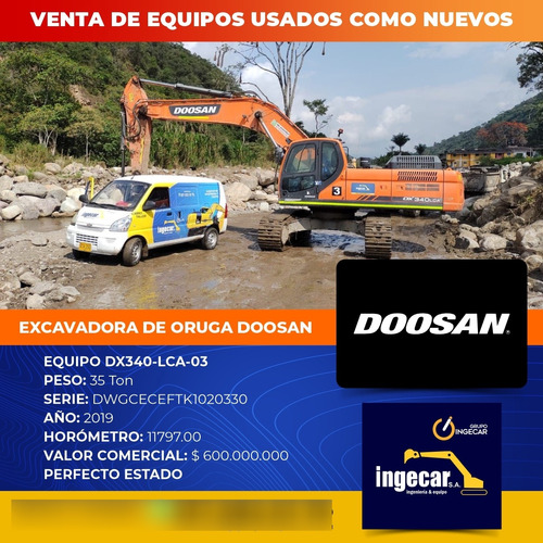 Excavadora De Oruga Doosan Dx340-3