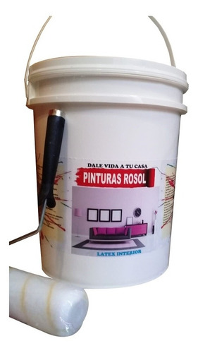 Imagen 1 de 8 de Pintura Latex Interior Super Lavable 20t Rosol Promocion!
