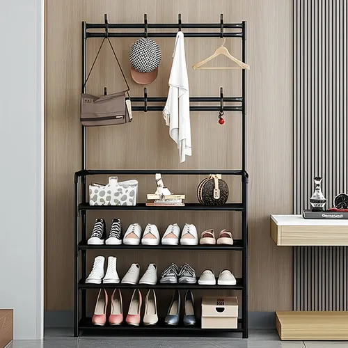 Sapateira Organizador Porta Sapatos 12 Pares HW com 8 Ganchos Cor...