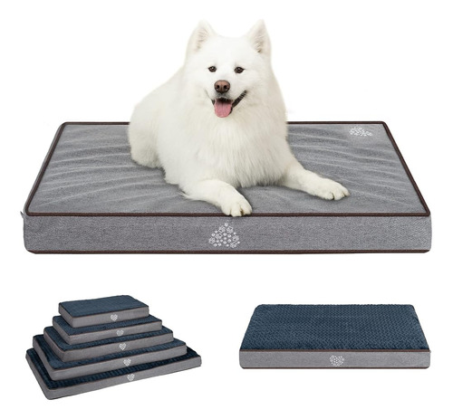 Vankean Dog Bed Soft Crate Pad Mat Reversible Cool & Warm, L