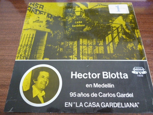 Hector Blotta En Medellin  Vinilo Colombiano Autografiado