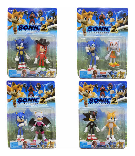 Set Muñecos Sonic The Hedgehog Blister X2 Personajes