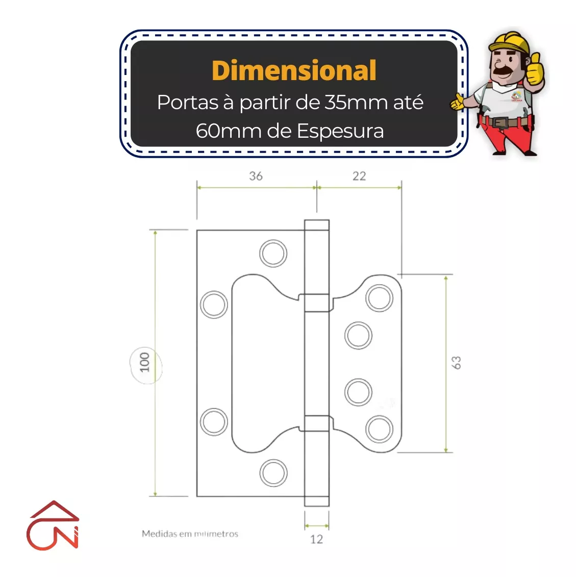 Terceira imagem para pesquisa de dobradica raj