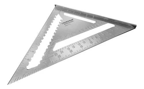 Escuadra Rápida 12 Pulgadas Triangular Carpintería de Aluminio Macizo