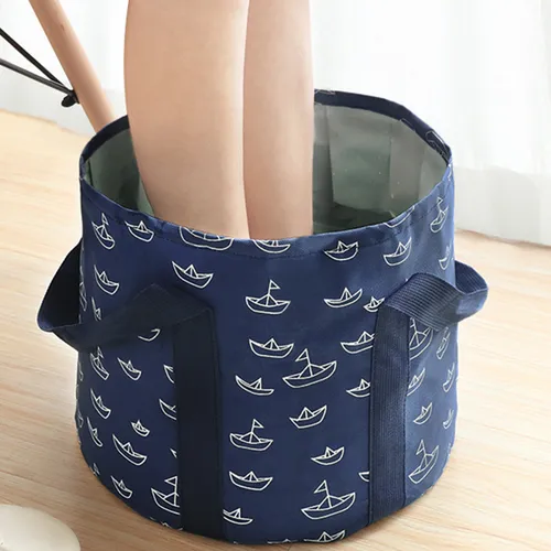 Lavabo De Baño Plegable De 25 L, Pedicura De Viaje Portátil