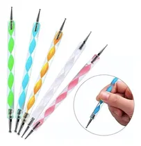 Comprar Set X 5 Pinceles Dotting Decoración De Uñas Puntero Nail Art