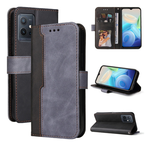 Capa De Couro Pu Para Vivo Y55 5g/y75 5g/t1 5g