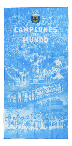 Toallón Secado Rápido Argentina Campeón Del Mundo Afa Futbol Color Afa 09