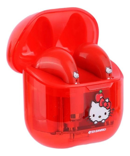 Audífonos Inalámbricos Estuche De Carga Sanrio Hello Kitty