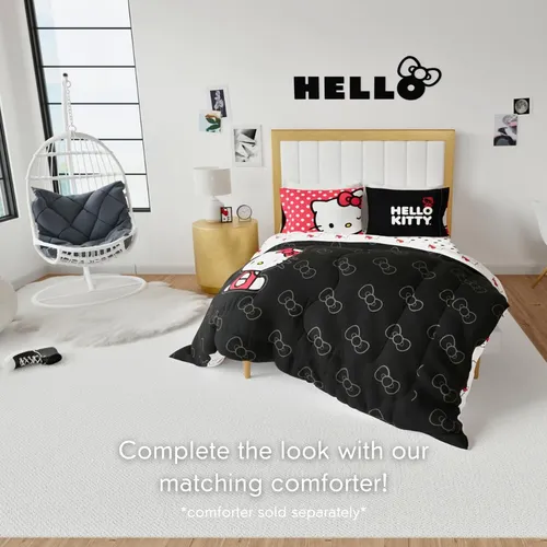 Franco Hello Kitty Bedding - Juego De Sábanas De Microfibr.