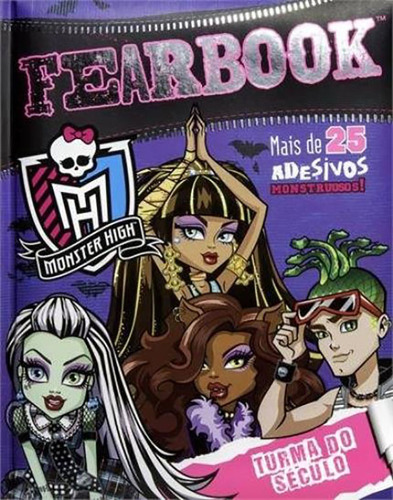 Livro Fearbook - Monster High Com 25 Adesivos Monstruosos