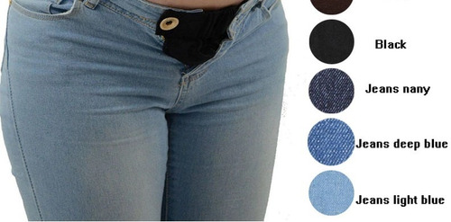 Imagen 2 de 8 de Kit 3 Extensores De Pantalón Bandas Embarazo Maternidad