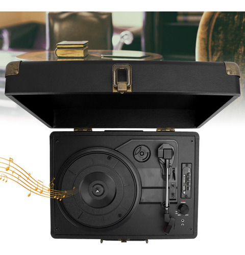 Reproductor De Discos, 100-240 V, Vinilo, 33/45/78 Rpm, Male