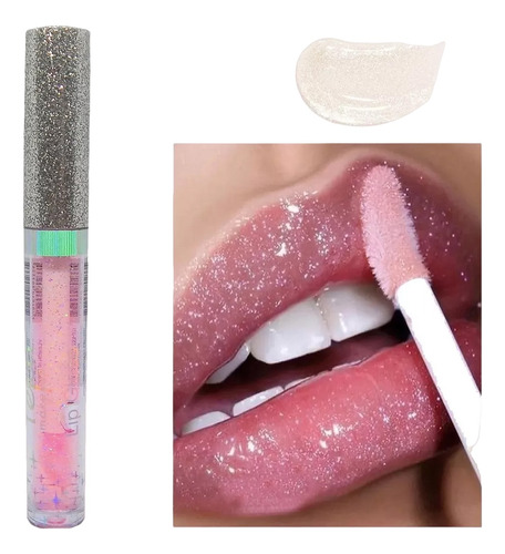 Brillo Labial Gloss Con Glitter Lip Gloss Maquillaje Tejar