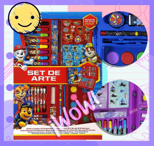 Imagen 4 de 10 de Set De Arte Dibujo Para Niños Magia Creativo Infantil Chico