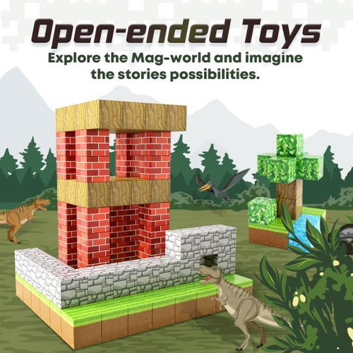 Bloques Magnéticos - Build Mine Magnet World Edition, Juguet