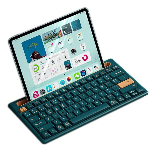 Teclado   Soporte Integrado iPad & iPhone, 75% Compacto...