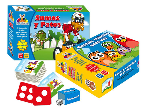 Pack 2 Juegos Didácticos Preescolar Infantil Sumas Y Contar