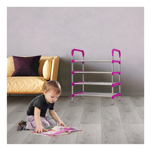 Pack2 Ho29605 Zapatera Multiuso Resistente De 4 Niveles En R