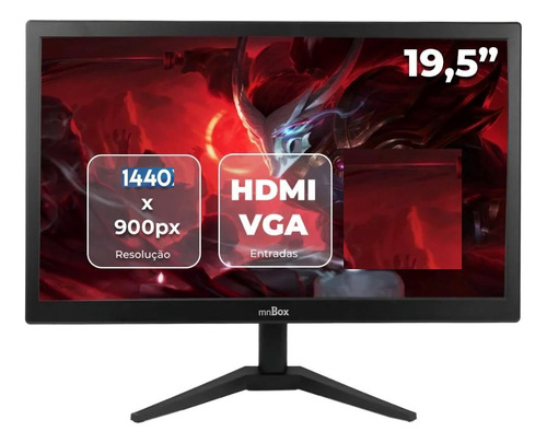 Monitor 19 Led Com Hdmi / Vga Novo Na Caixa - Promoção!!!