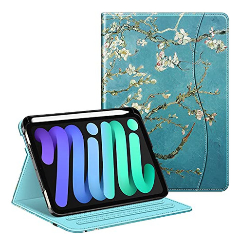 Estuche Para iPad Mini 6 2021, Multi-angle Smart St Fintie