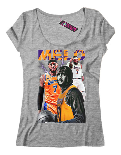 Remera Mujer Los Angeles Lakers Carmelo Anthony Melo Nba17 