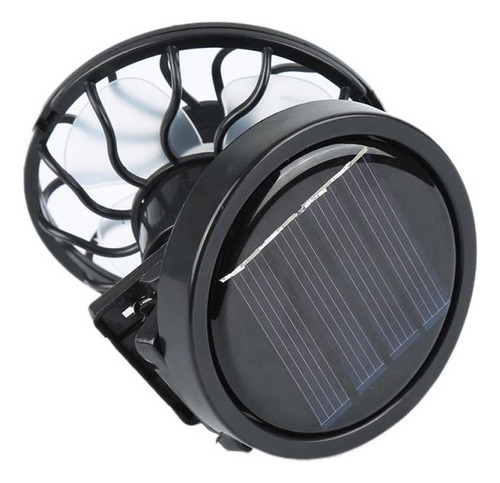 5x Ventilador Solar Com Tampa De Clipe Mini Para Acampamento