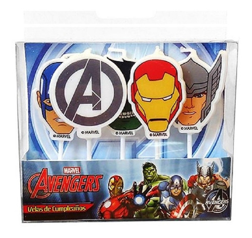 Vela Cumpleaños Avengers Picks X 5 Cotillón Activarte