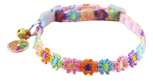 Collar De Dopamina For Gato Con Flores De Encaje De Colores