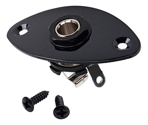 . Entrada Saslida Oval Jack Placa De Zócalo Para Guitarra