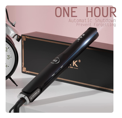 K&k Flat Iron Pequeno Mini Turmalina Titânio Alisador De Cab