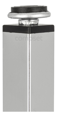 9 Pezinhos Para Moveis 10cm Quadrado Com Regulagem Altura