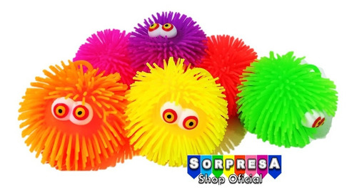 6 Yoyos Squishy Gigante Luz Led Juguete Piñata Bolo Fiesta