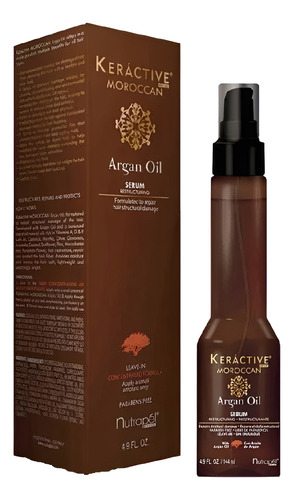 Tratamiento Keráctive Moroccan Argan Oil Nutrapel 144 Ml