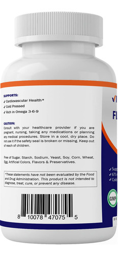 Vitamatic Aceite De Linaza Omega 3 120 Cáp