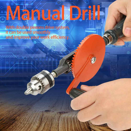Taladro Manual Con Manivela Portátil