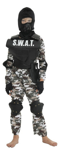 Chaleco Del Equipo Swat For Niños, Disfraz De Soldado De
