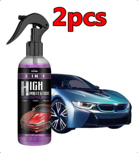 Barniz Para Coche Quick Spray I, 3 En 1, Alto, 2 Unidades