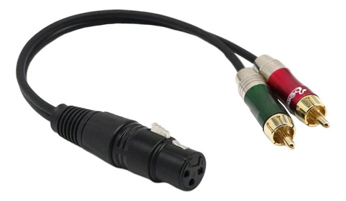 Xlr A 2 Rca Plug Transfer Cable De Audio Esté Adaptador De