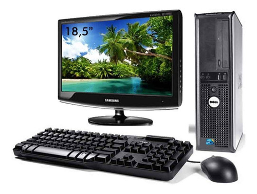 Imagem 1 de 12 de Cpu Dell Optiplex Core 2 Duo 4gb Ssd 120gb + Monitor 18,5