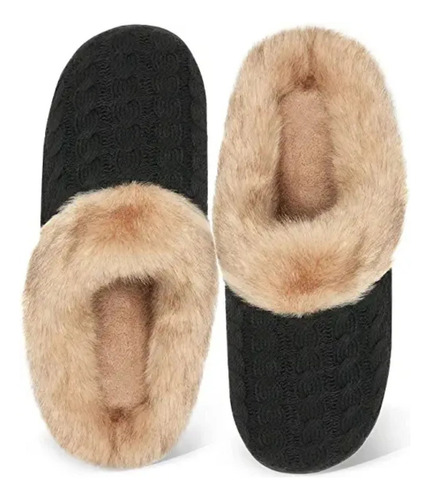 Pantuflas De Abrigo Plantilla Memory Foam Para Dama