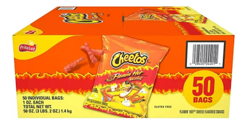 Cheetos Flamin'hot Crunchy 50 Pack Importados 